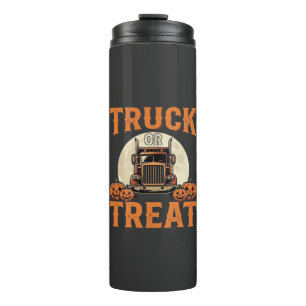 Truck or Treat Halloween Semi Truck Design_1 Thermal Tumbler
