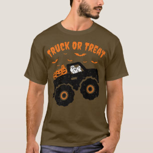 Truck Or Treat Pumpkins Boo Halloween Monster Truc T-Shirt