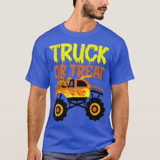 Truck Or Treat Pumpkins Toddler Boys Halloween Mon T-Shirt