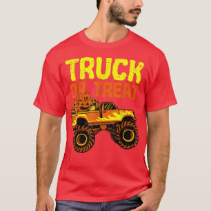 Truck Or Treat Pumpkins Toddler Boys Halloween Mon T-Shirt