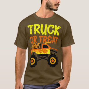 Truck Or Treat Pumpkins Toddler Boys Halloween Mon T-Shirt