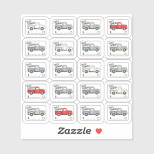 Truck Payment Label Expense Tracker Budget Planner