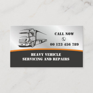 Truck Repair, Diesel Mechanic Business Card