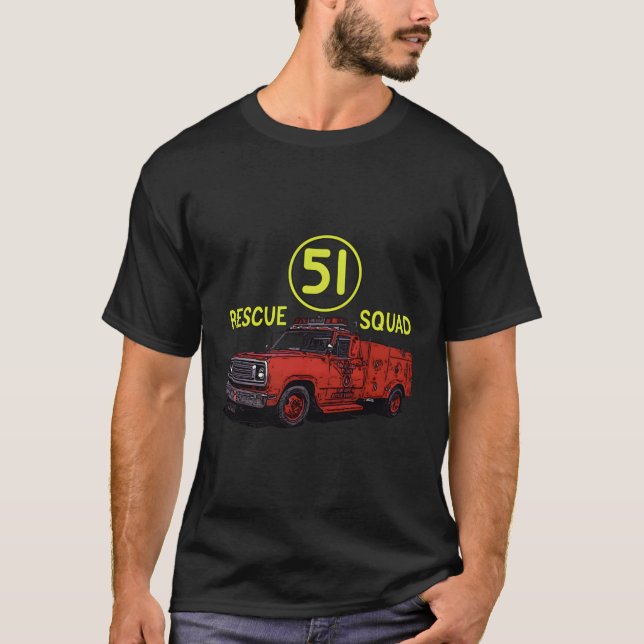 Truck Side 51 Emergency Squad Essential T-Shirt (Front)