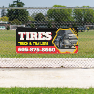 Truck Stop Tire Store Custom Banner