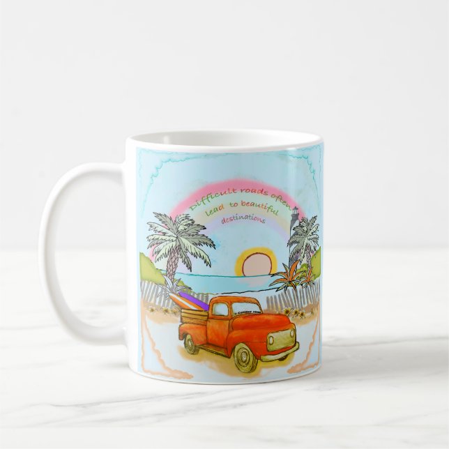 Truck Surfer  Lighthouse mug (Left)