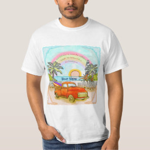  Truck Surfer Lighthouse T-Shirt