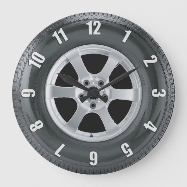 Truck Tire Lorry Tyre Truckers Wall Clock (Front)