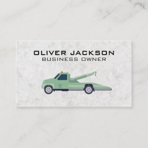 Truck Towing Service Construction Business Card