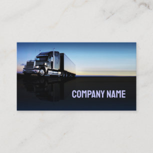 Truck - transportation & logistics business card