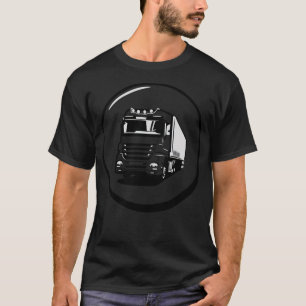Truck truck drive chakrashiva funny pig gifts T-Shirt