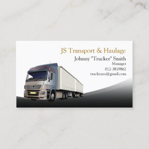 Truck Trucker Haulage Business Card
