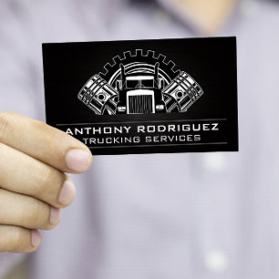 Truck Trucking Services Logistics Business Card