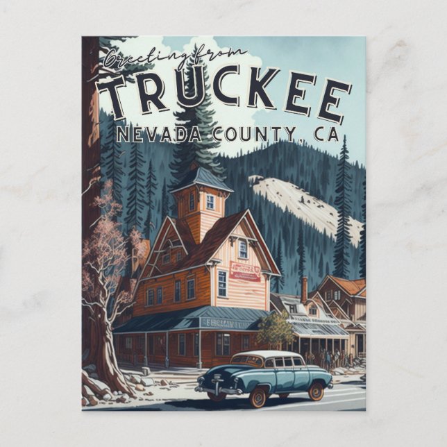 Truckee, CA Postcard (Front)