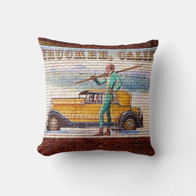 Truckee California Mural 2012 Cushion (Front)
