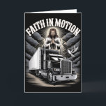 Trucker 18 Wheeler Christian Prayer Believer Faith Card<br><div class="desc">Trucker 18 Wheeler Christian Prayer Believer Faith In Motion</div>