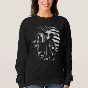 trucker American Big Rigs Diesel Truck Driver 100 Sweatshirt