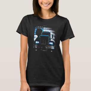 trucker American Big Rigs Diesel Truck Driver 32 T-Shirt
