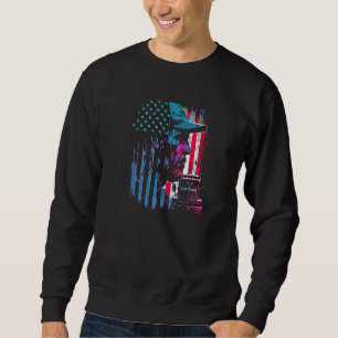 trucker American Big Rigs Diesel Truck Driver 58 Sweatshirt