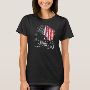 trucker American Big Rigs Diesel Truck Driver 65 T-Shirt