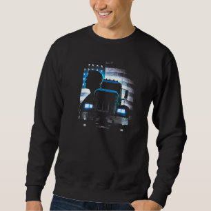 trucker American Big Rigs Diesel Truck Driver 98 Sweatshirt