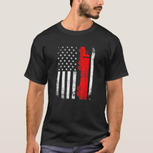 Trucker American Flag Usa Patriotic Proud Funny Tr T-Shirt