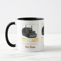 Trucker Born To Be Truck Retro Driver Vintage