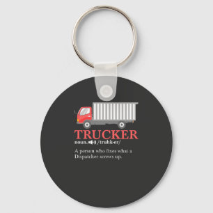 Trucker Definition Key Ring