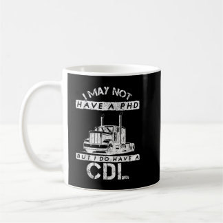 Trucker Diesel Heartbeat Semi-Trailer Truck Driver Coffee Mug