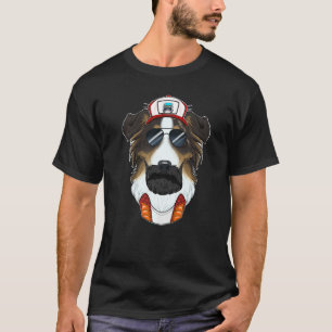 Trucker Dog I Truck Driver Australian Shepherd 1 T-Shirt