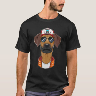 Trucker Dog I Truck Driver Rhodesian Ridgeback T-Shirt