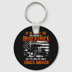 Trucker Gifts Tractor Trailer Truck 18 Wheeler Har Key Ring