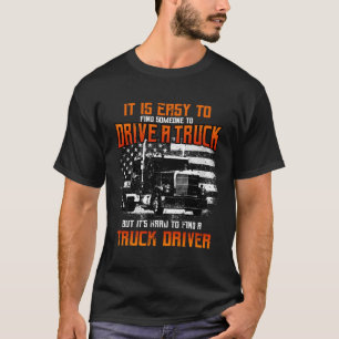Trucker Gifts Tractor Trailer Truck 18 Wheeler Har T-Shirt