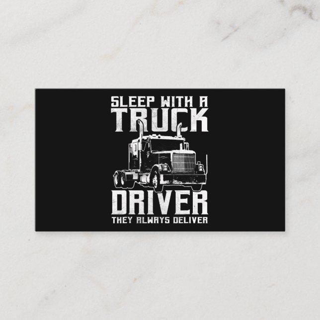 Trucker Gifts Tractor Trailer Truck 18 Wheeler Sle Business Card (Front)