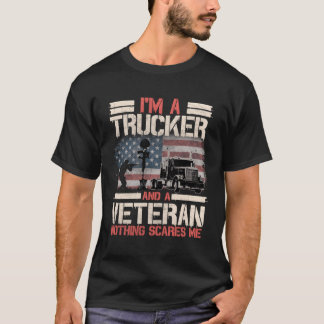 Trucker Gifts Tractor Trailer Truck 18 Wheeler Us  T-Shirt