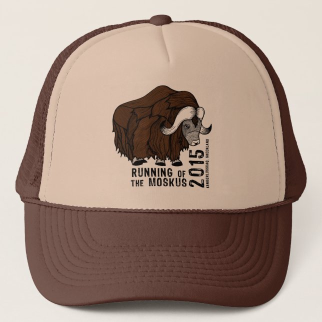 Trucker Hat- 2015 Running of the Moskus Trucker Hat (Front)