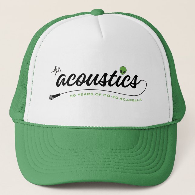 Trucker Hat - Acoustics Script (can change colours (Front)