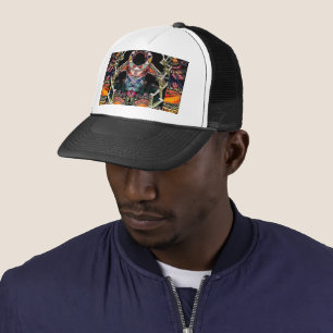 TRUCKER HAT Art by Davey AFRICANA 2