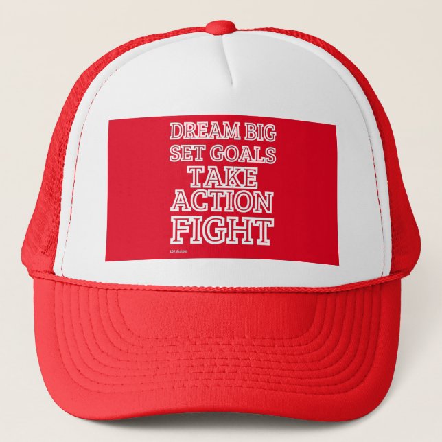 trucker hat "DREAM BIG..." (Front)