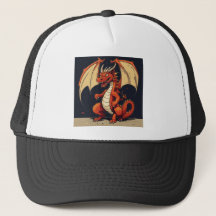 Trucker Hat For Kids With Dragon Logo