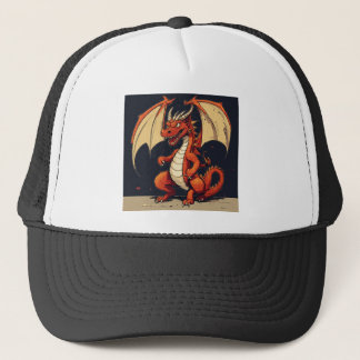 Trucker Hat For Kids With Dragon Logo