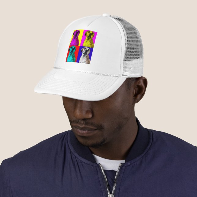 trucker hat pop art dog  (In Situ)