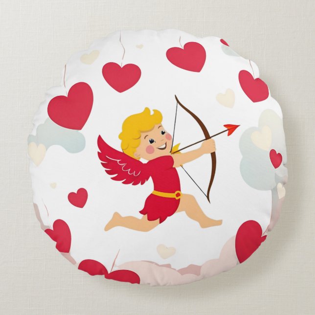 Trucker Hat Round Cushion (Front)