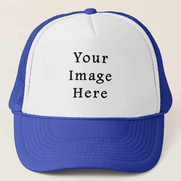 royal blue and white hat