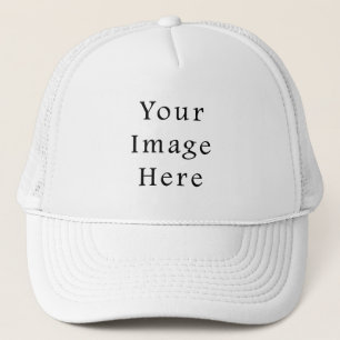 Trucker Hat White Baseball Cap - Customised Blank
