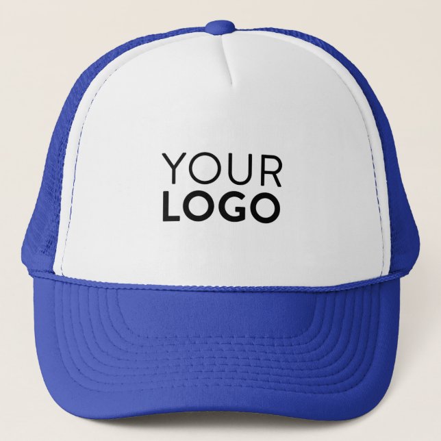 Trucker Hat - White & Royal (Front)