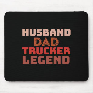 Trucker Legend Father's Day Trucker Dad Gifts Mouse Mat