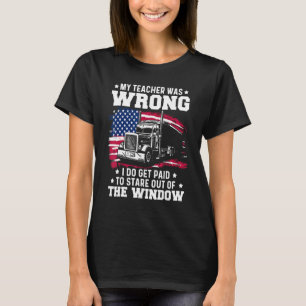 Trucker Lorry 18 Wheeler Highway Truck Driver CDL  T-Shirt