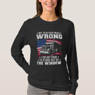 Trucker Lorry 18 Wheeler Highway Truck Driver CDL T-Shirt