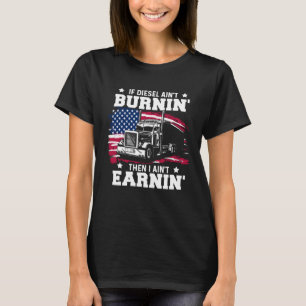 Trucker Men Husband Semi Trailer Truck Driver T-Shirt